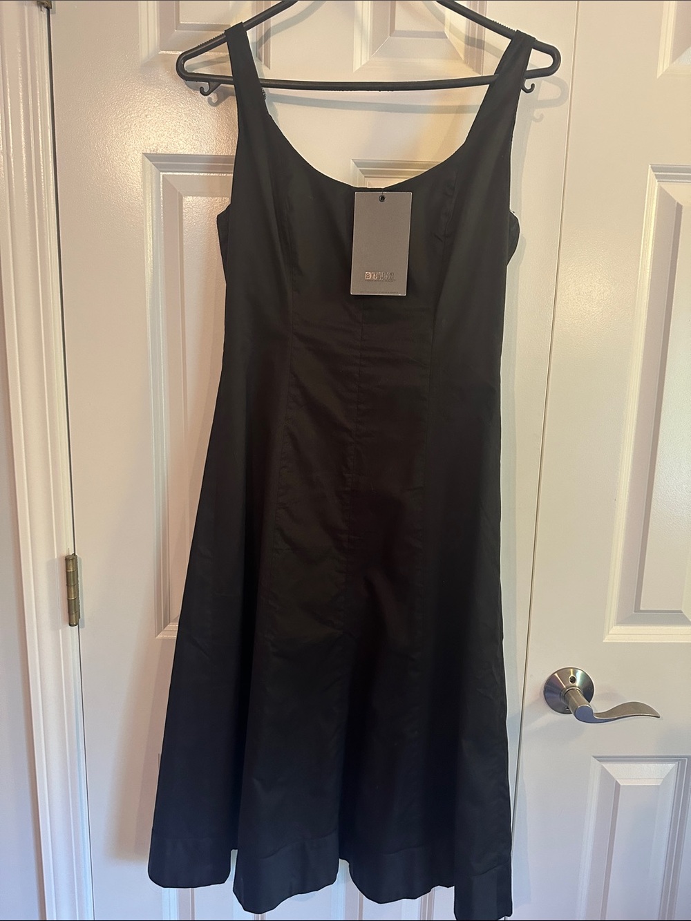 Bitten by Sarah Jessica Parker Black Midi Scoop Neck Dress